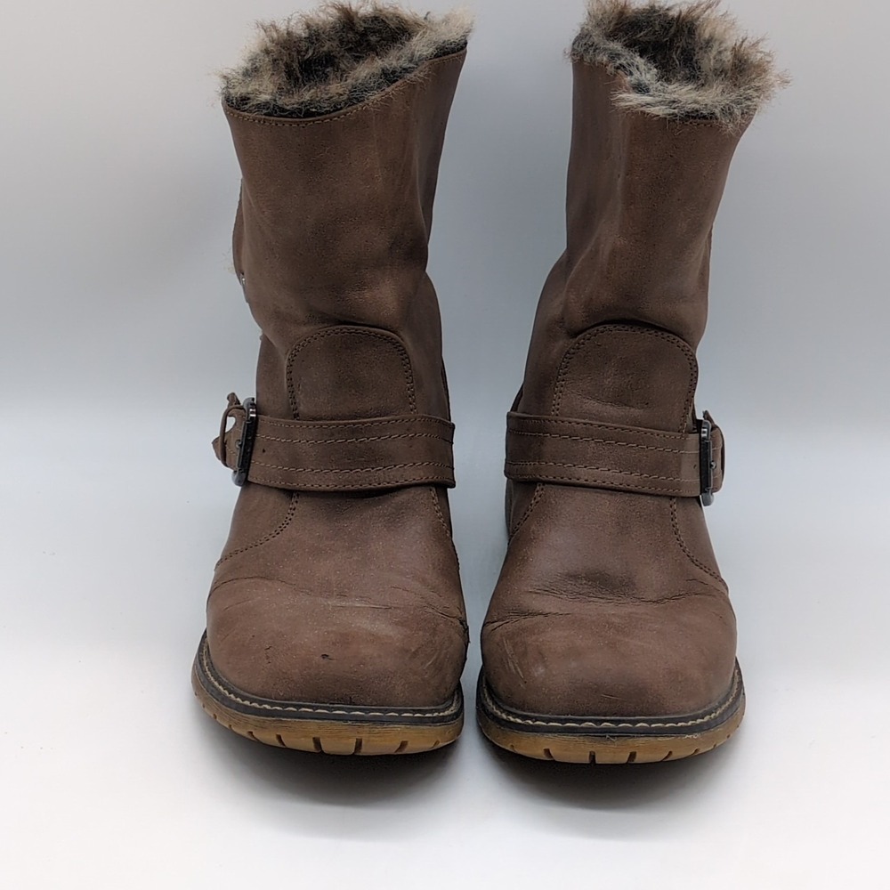 Patrizia by Spring Step Shoes Womens Boots Brown EUR 40 Fur Lined Winter Snaps